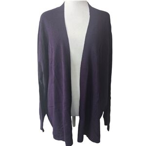 Lane Bryant Open Front Long Sleeve Purple Cardigan‎ Size 26/28